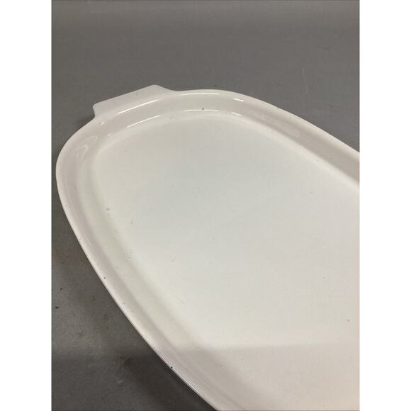 Vintage White Serving Tray #283 - Calif, USA - 17x10.5” - Picture 3 of 8